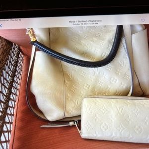 Louis Vuitton Authentic Bagatelle Hobo Monogram Empreinte Leather Purse Wallet